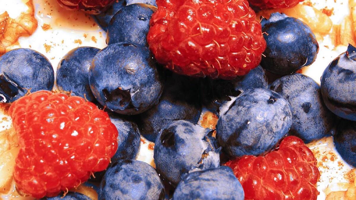 Bol de petit déjeuner avec avoine et fruits rouges adapté à une recette pour diabétique de type 2