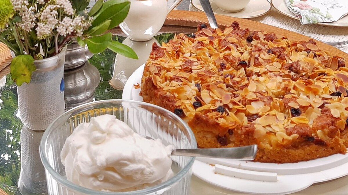 Gâteau aux pommes et amandes, illustration d’une recette sans sucre ajouté